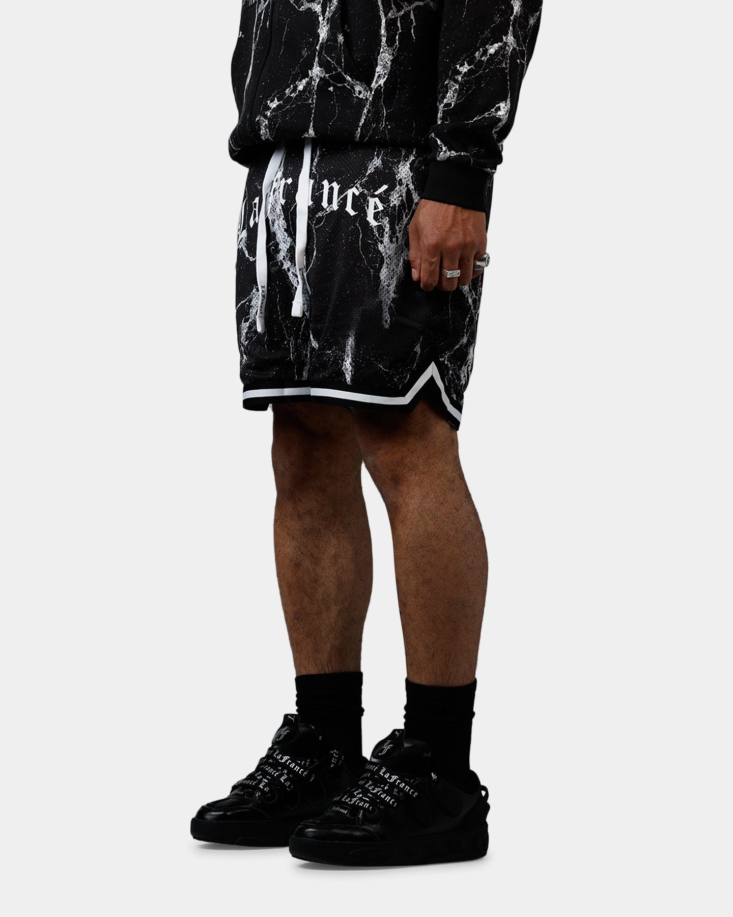 Puma x Lamelo Ball LaFranc?? Written In Chrome Shorts Black Lightweight Fabric Training Comfort