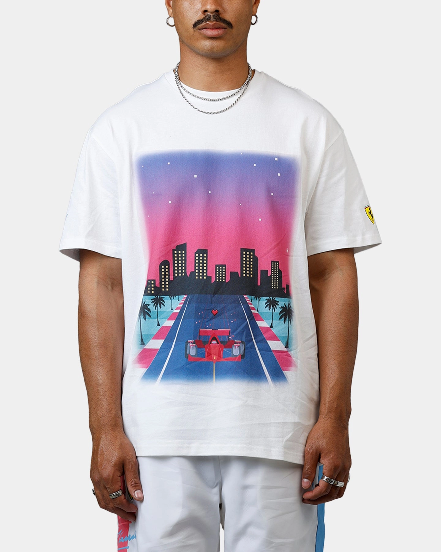 Puma x Scuderia Ferrari Sketches Graphics T-Shirt White TexturedSurface