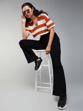 CHASEstretch? Black Bootcut High-Rise Stretchable Denim Jeans Elegant Urban Explorer Athlete Fit