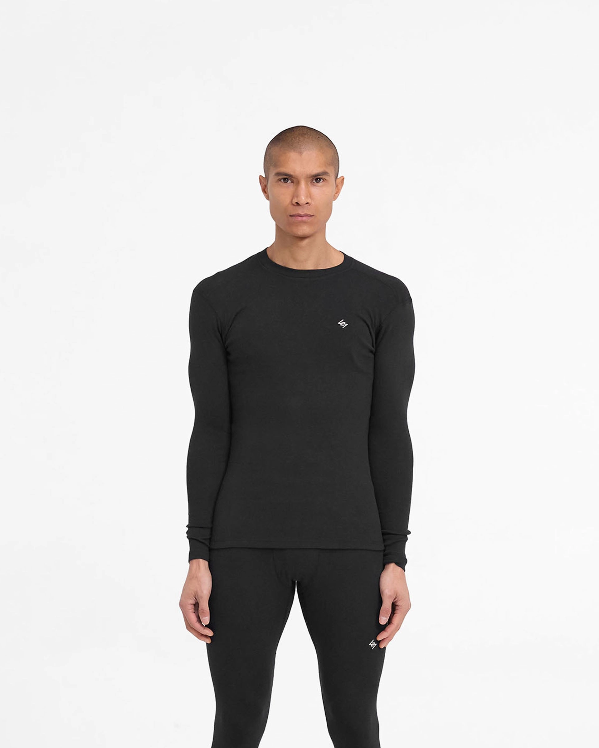 AdvancedMoistureManagement 247 Ribbed Long Sleeve Top - Black