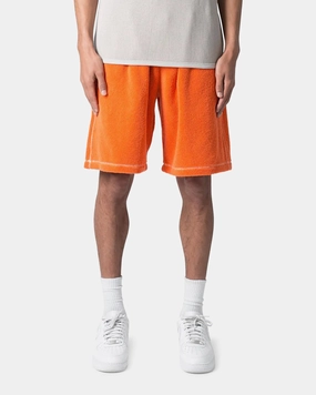 Quick Dry Wear MNML Terry Cloth Shorts Orange