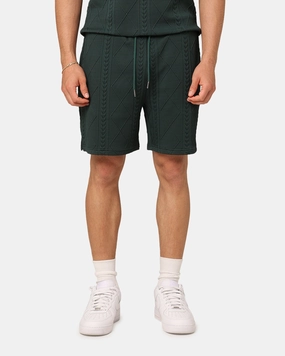 XXIII Danny Knit Shorts Deep Green Flexible Fabric