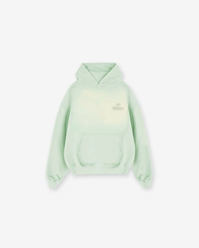 Comfort Stretch Embroidered Logo Grand Vintage Hoodie - Washed Sage