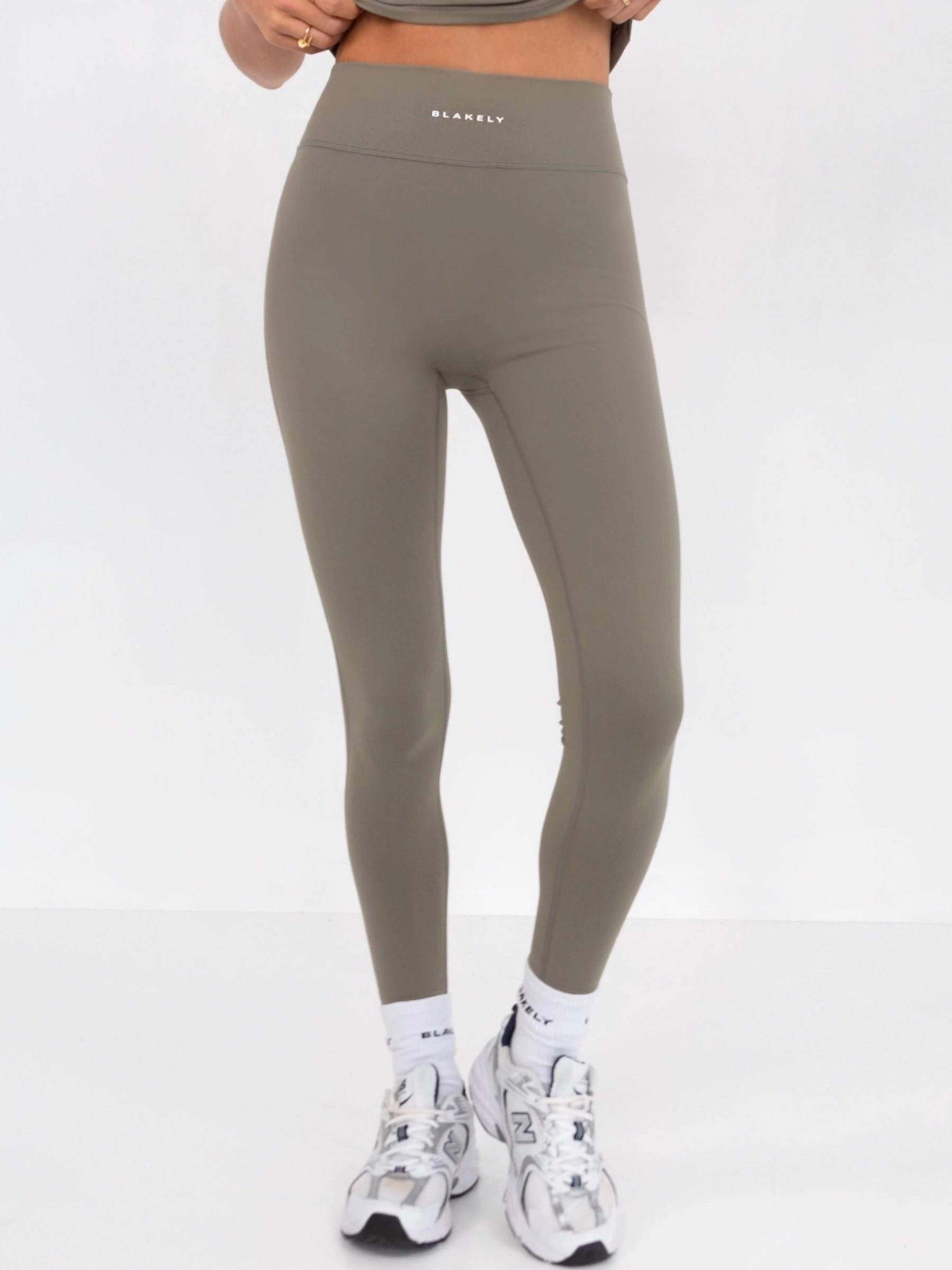 Ultimate Soft Lifestyle Leggings - Safari Green Comfort Stretch