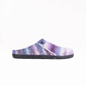 All terrain Birkenstock Zermatt Shearling (Women's) - Dyed Stripes Mauve