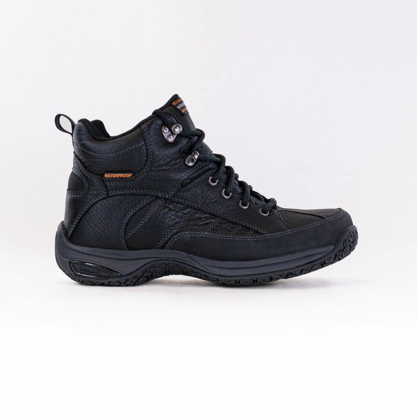 Quick Step On Effortless Style Walk Dunham Lawrence Mid Waterproof Boot (Men's) - Black Leather