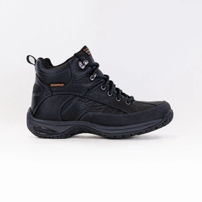 Quick Step On Effortless Style Walk Dunham Lawrence Mid Waterproof Boot (Men's) - Black Leather
