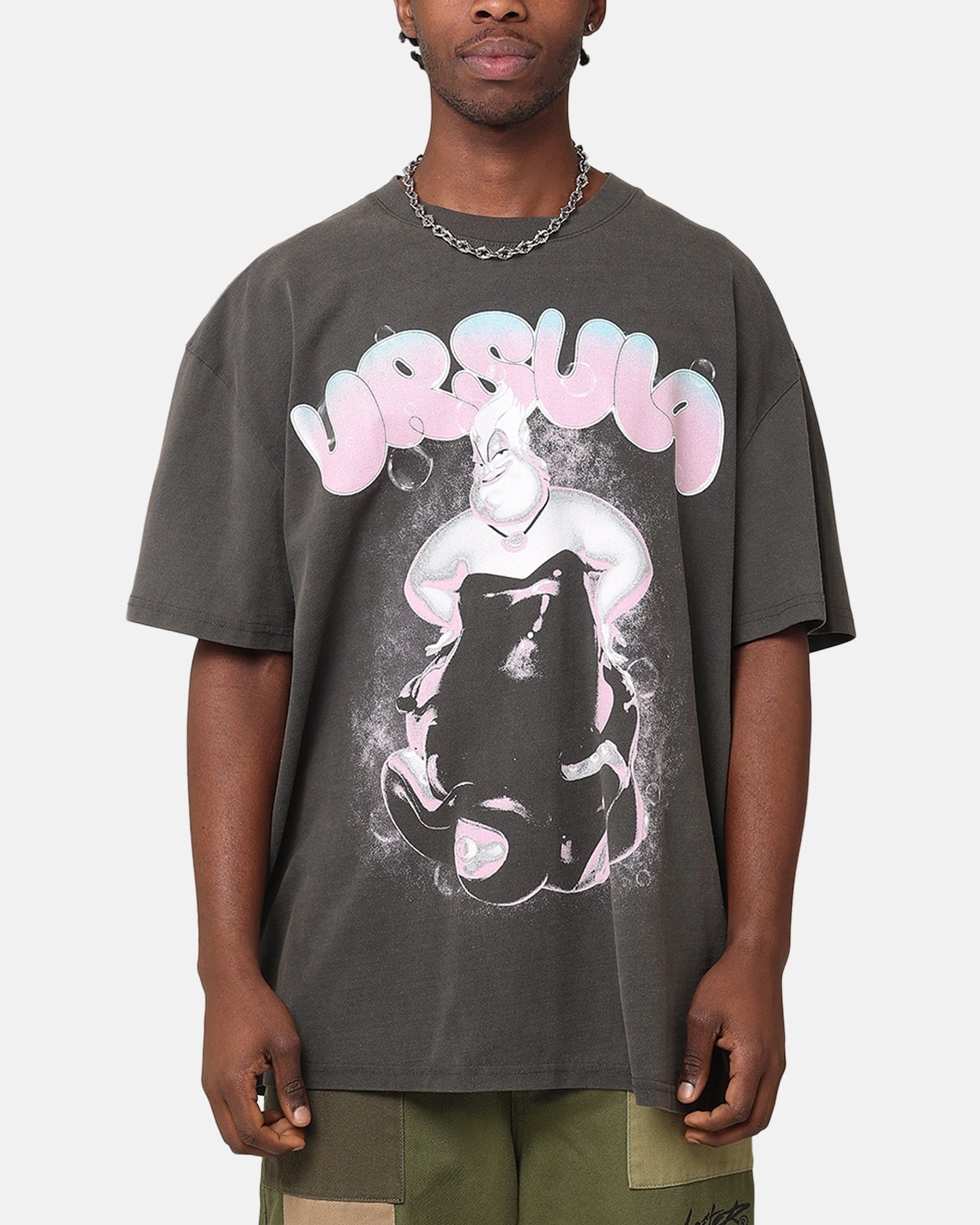 Easy to Wear StainResistantFinish American Thrift Disney The Little Mermaid Ursula Heavyweight T-Shirt Black Wash