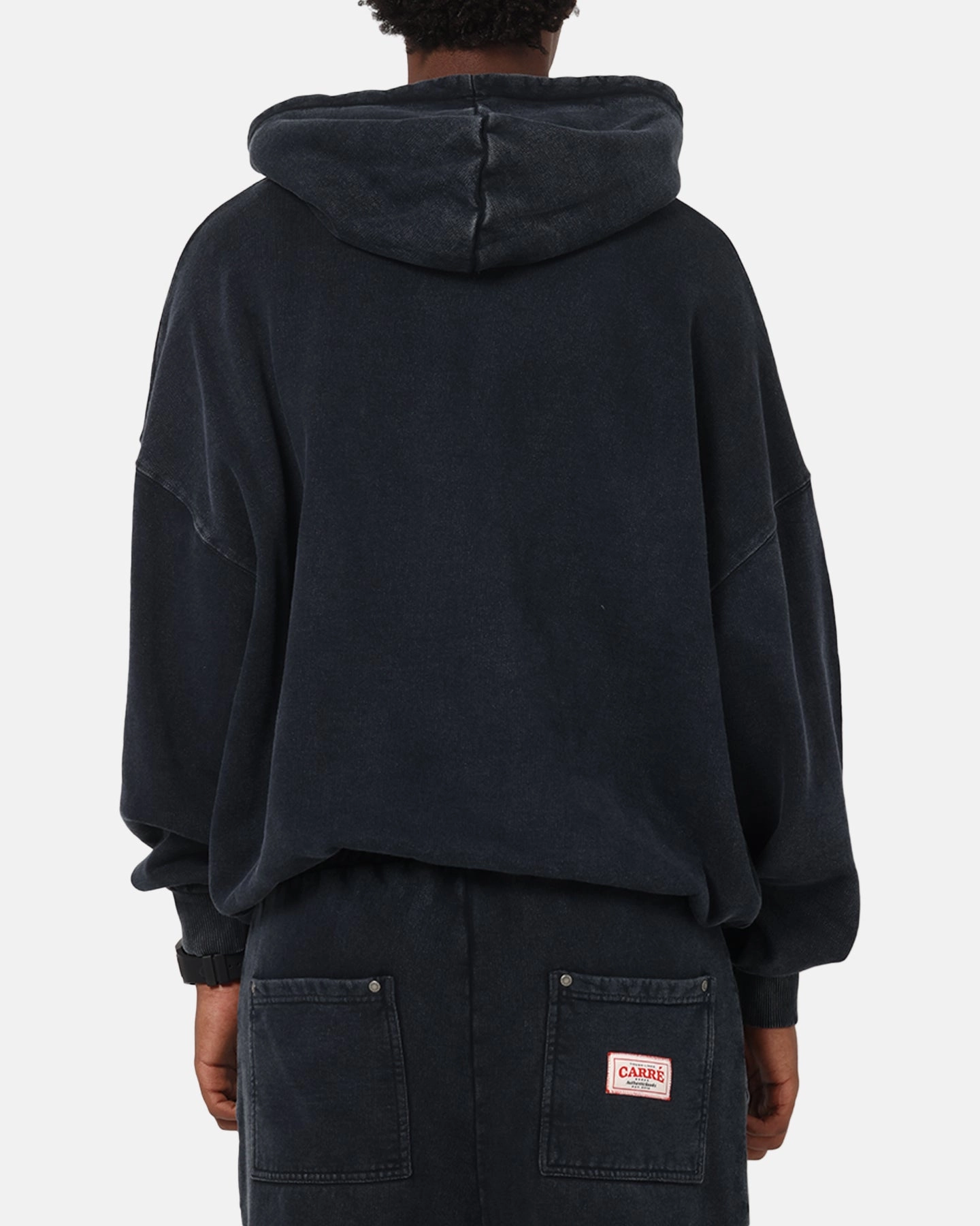 ComfortStretchFit Carre Rivet Hoodie Charcoal