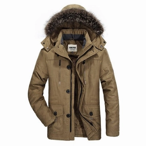 Active Urban Layer Cold Ready Look West Louis? Cotton Hooded Winter Parka Coat