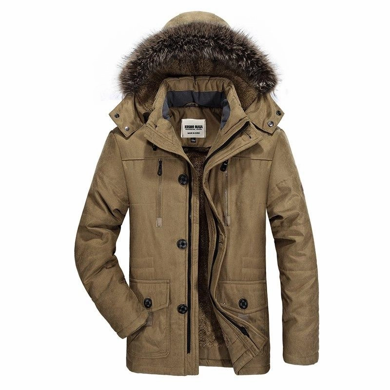 Active Urban Layer Cold Ready Look West Louis? Cotton Hooded Winter Parka Coat