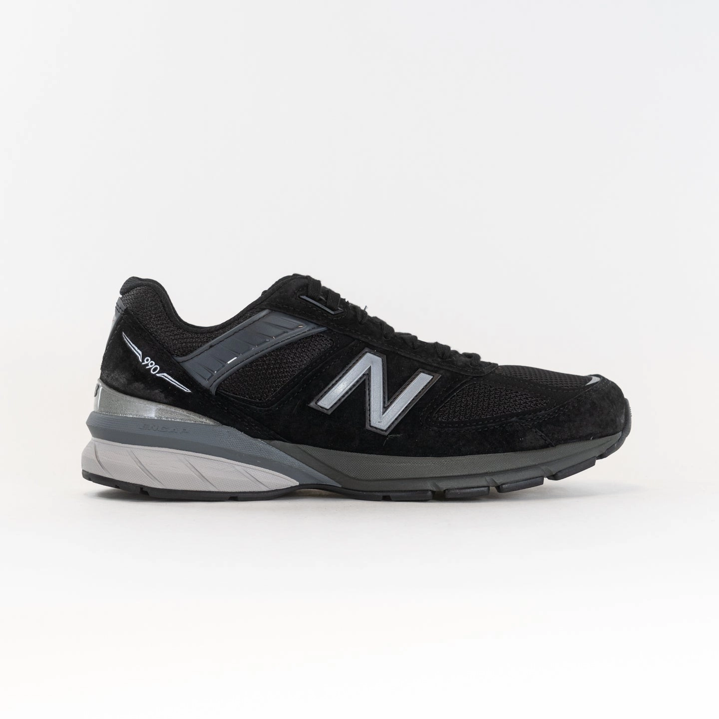 New Balance 990V5 (Men's) - Black muscle relaxation Lace   Up Closure