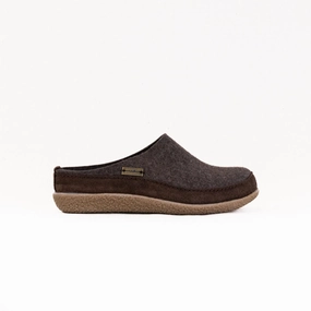 Haflinger Skane (Women's) - Smokey Brown Midsole Shockproof Slip On