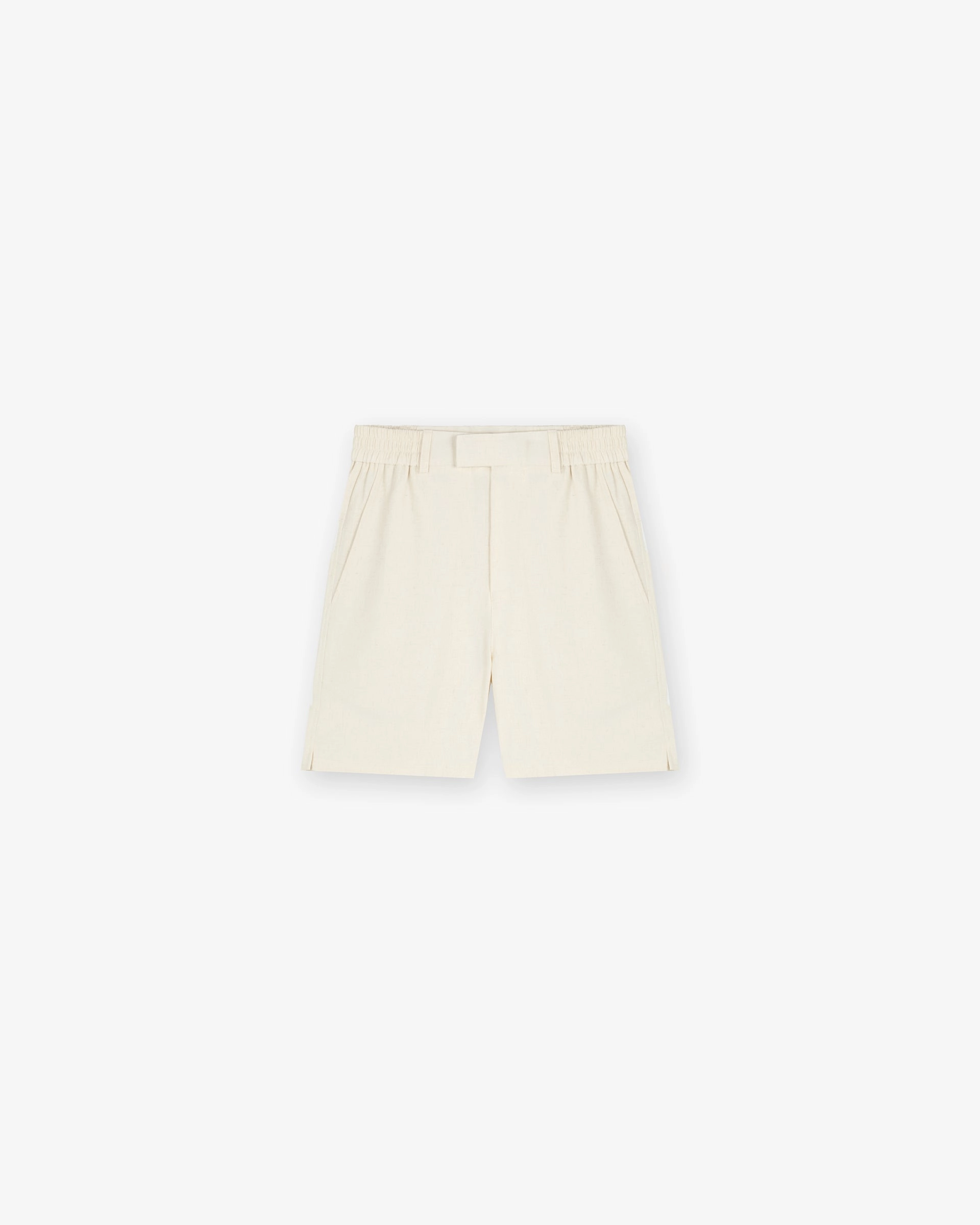 Breathable Performance Fit Logo Yacht Short - Antique White
