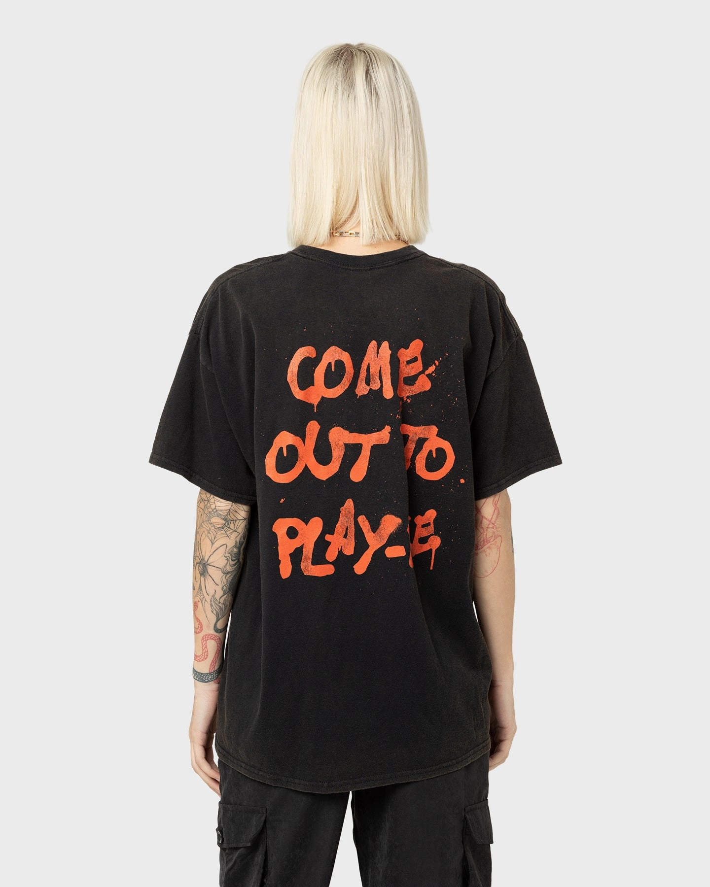 Compact Weave Fabric Reflective Safety Trim American Thrift X The Warriors The Warriors Vintage T-Shirt Black Wash