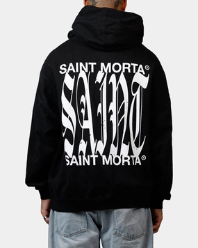 AbrasionResistant Fabric Saint Morta Ye Old Boxy Hoodie Black