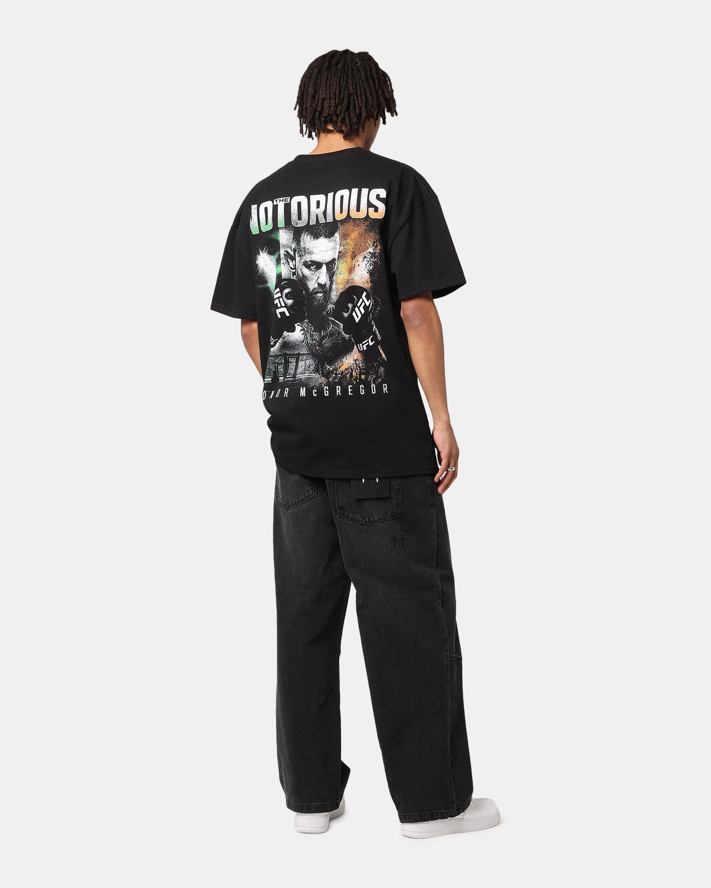 UFC By Culture Kings Conor McGregor Champ Heavy T-Shirt Black AntiStaticTreatment HighElasticity