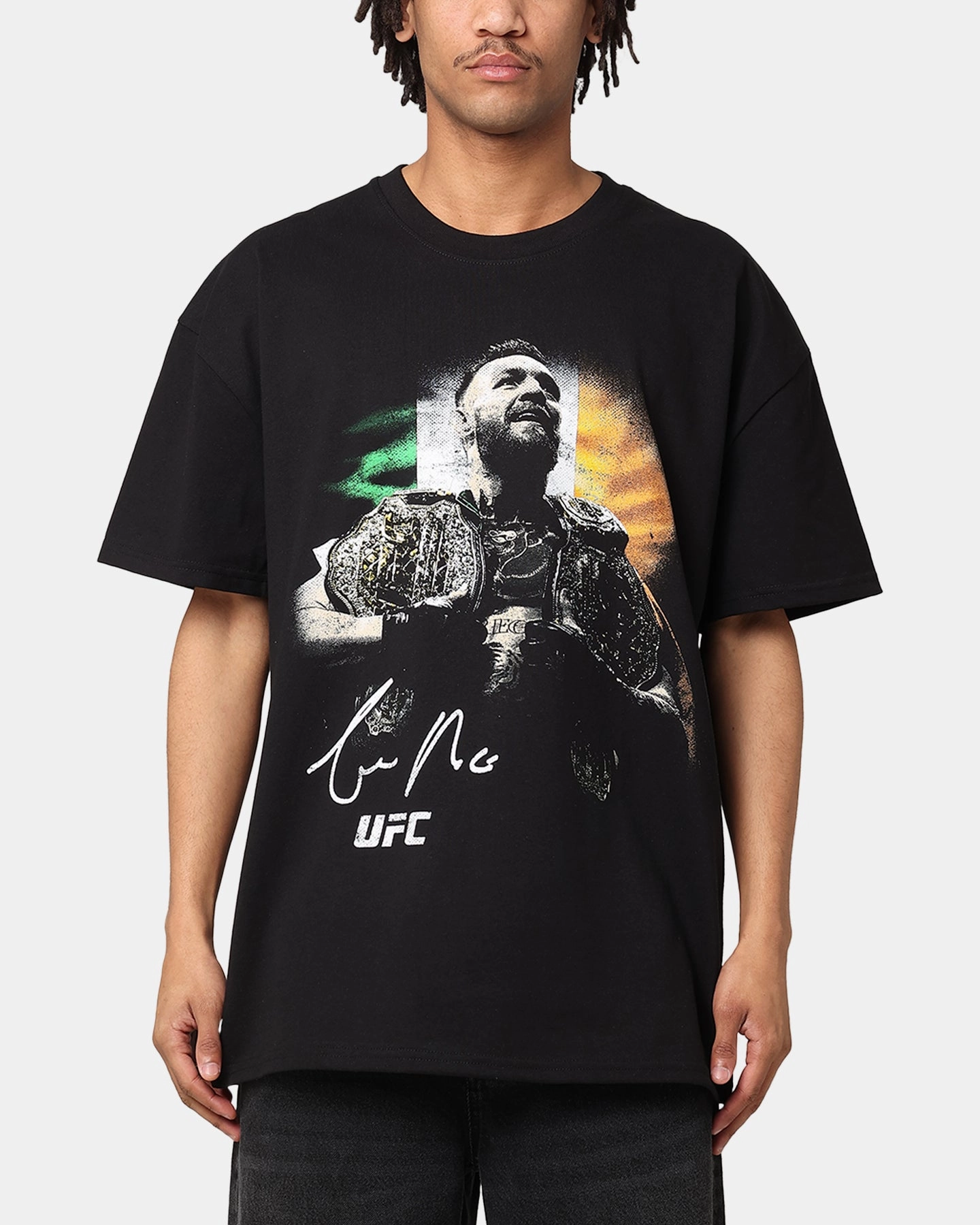 UV Protection Enhanced UFC By Culture Kings Conor McGregor Champ Heavy T-Shirt Black