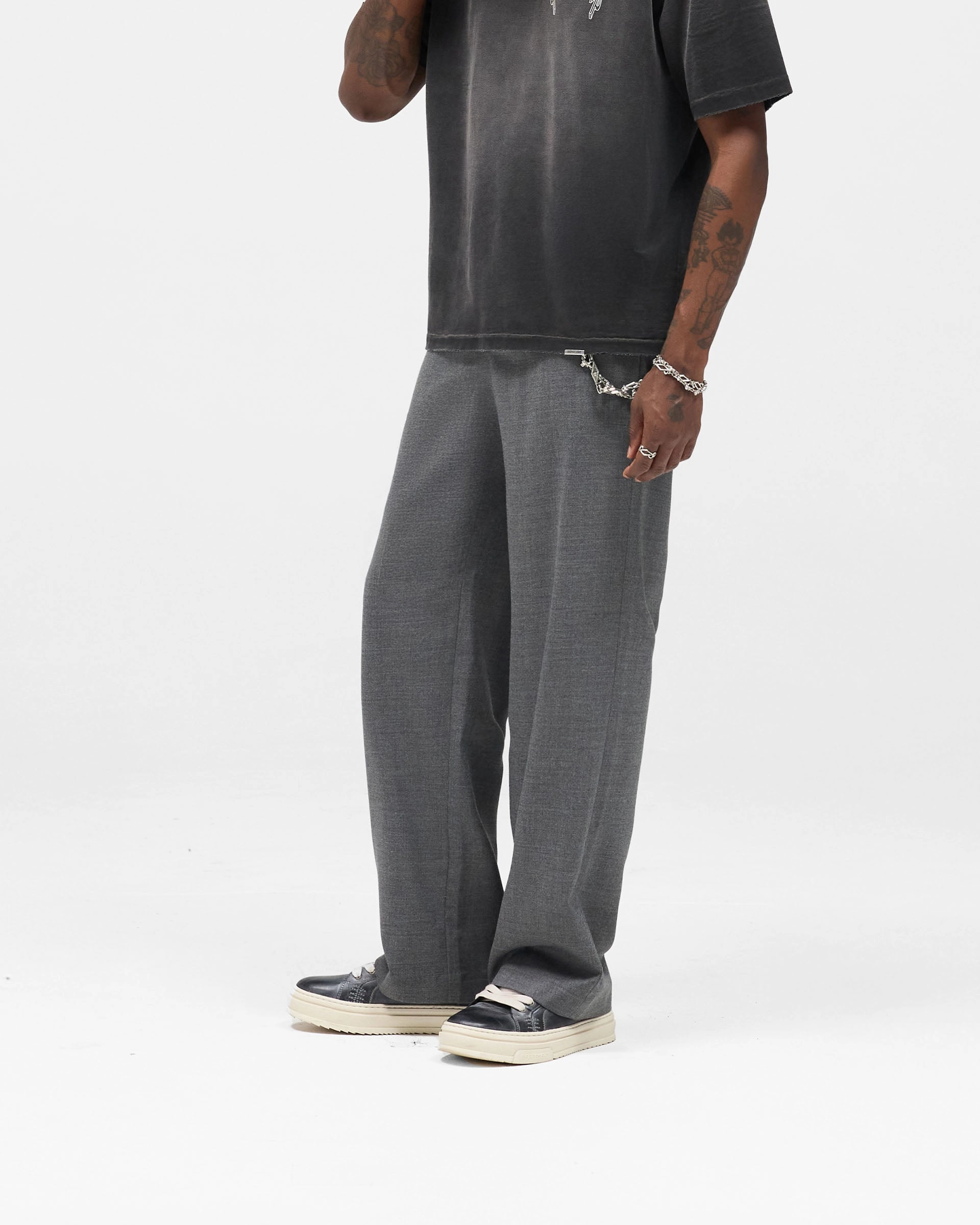 Wool Pant - Grey Functional Layers Ventilated Mesh Lining