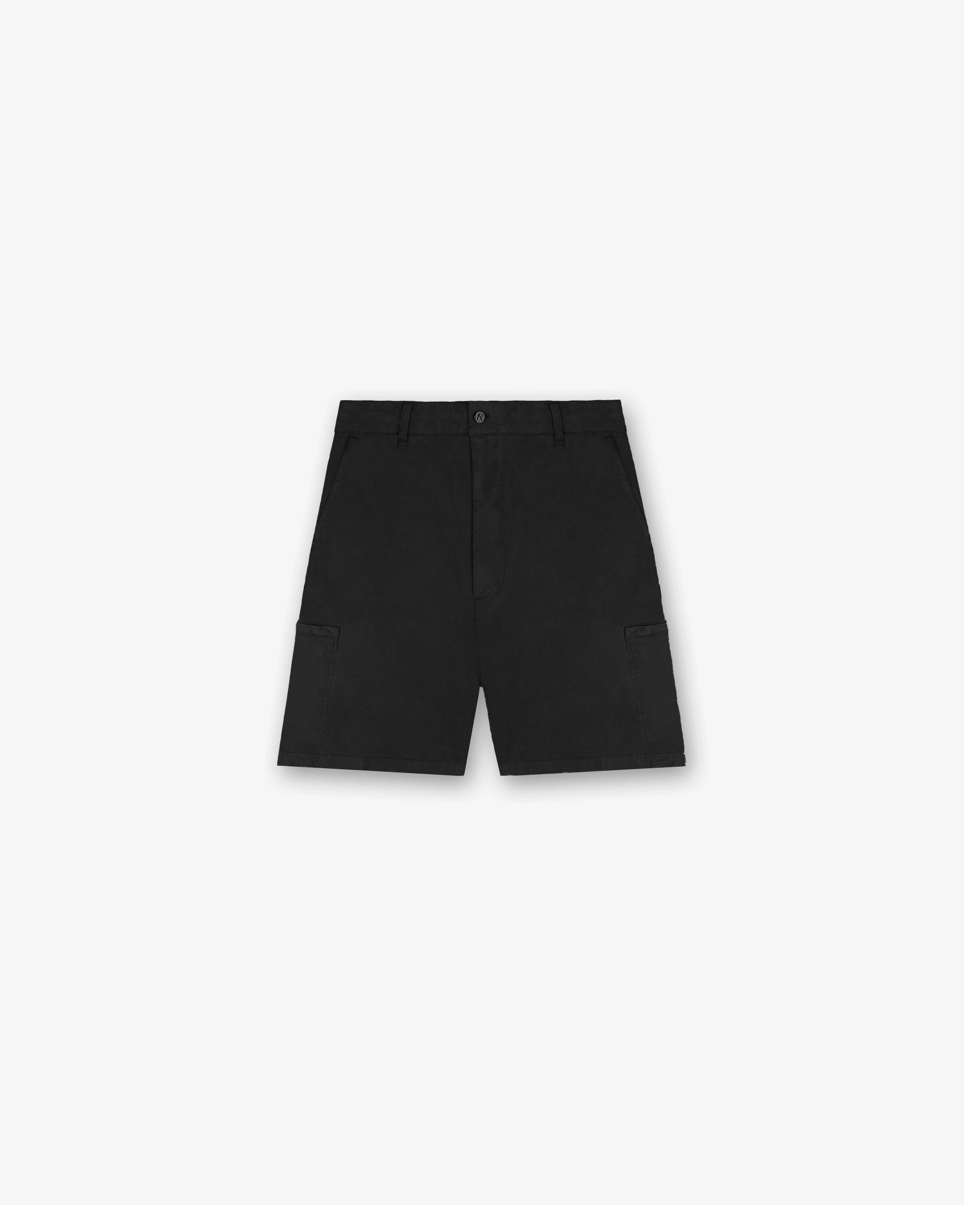Wrinkle resistant fabric Light Wear Season Cargo Short - Jet Black