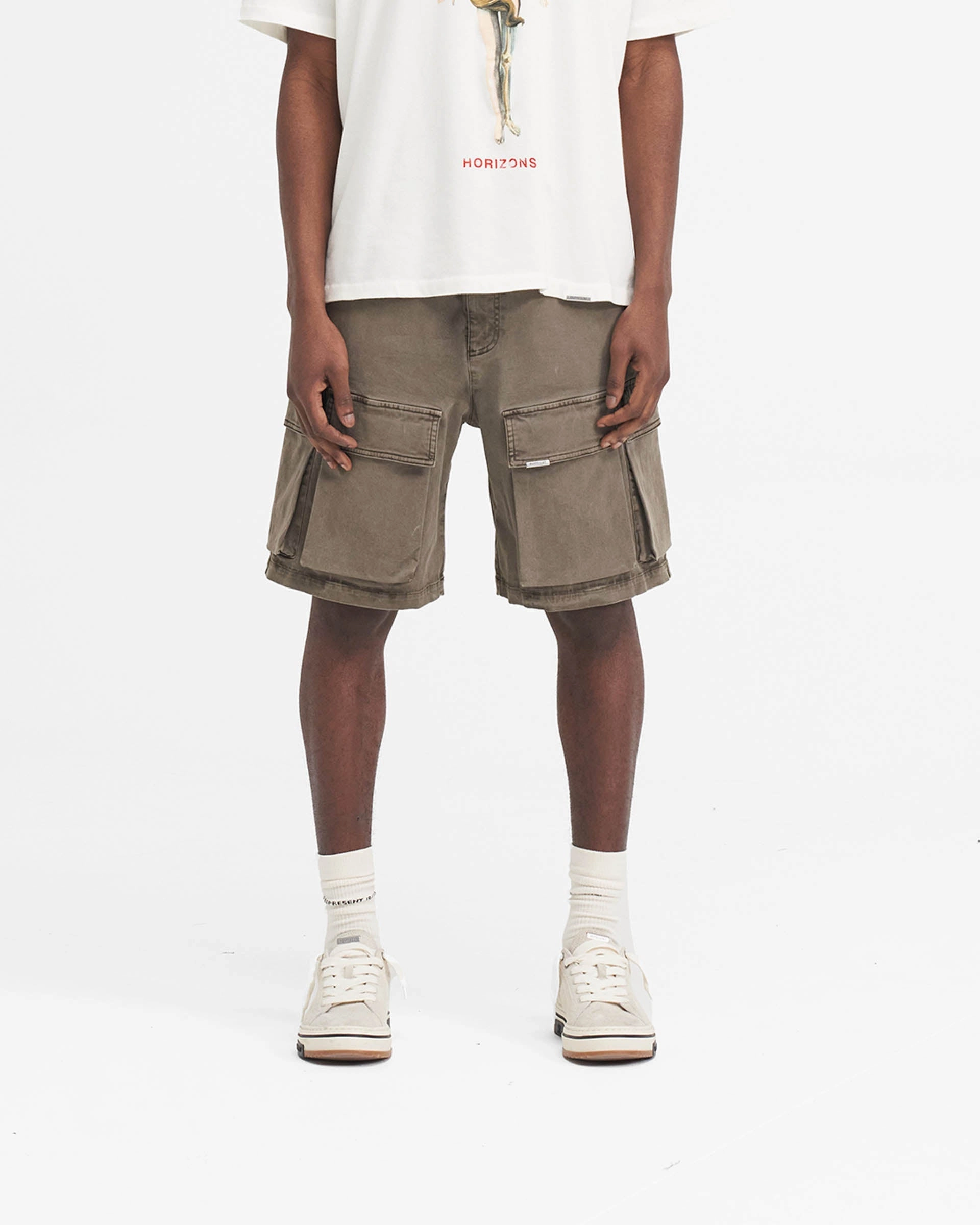 Washed Cargo Short - Dawn Street Style No Chafe