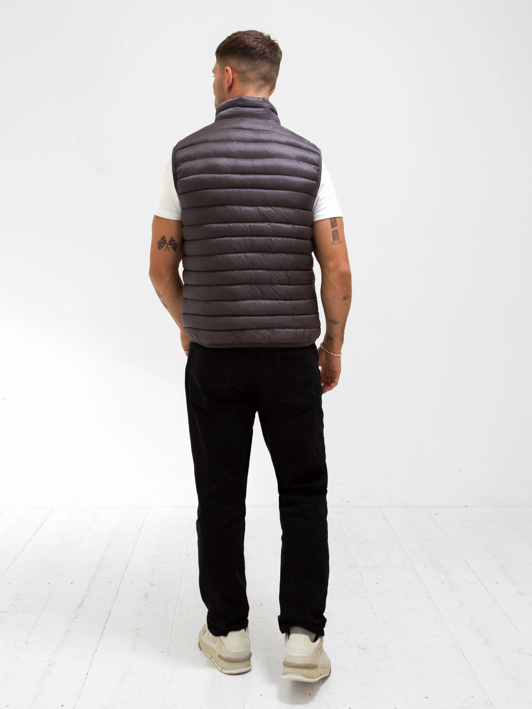 Vegan Safe Anti Static Treatment Ellis Lightweight Gilet - Charcoal