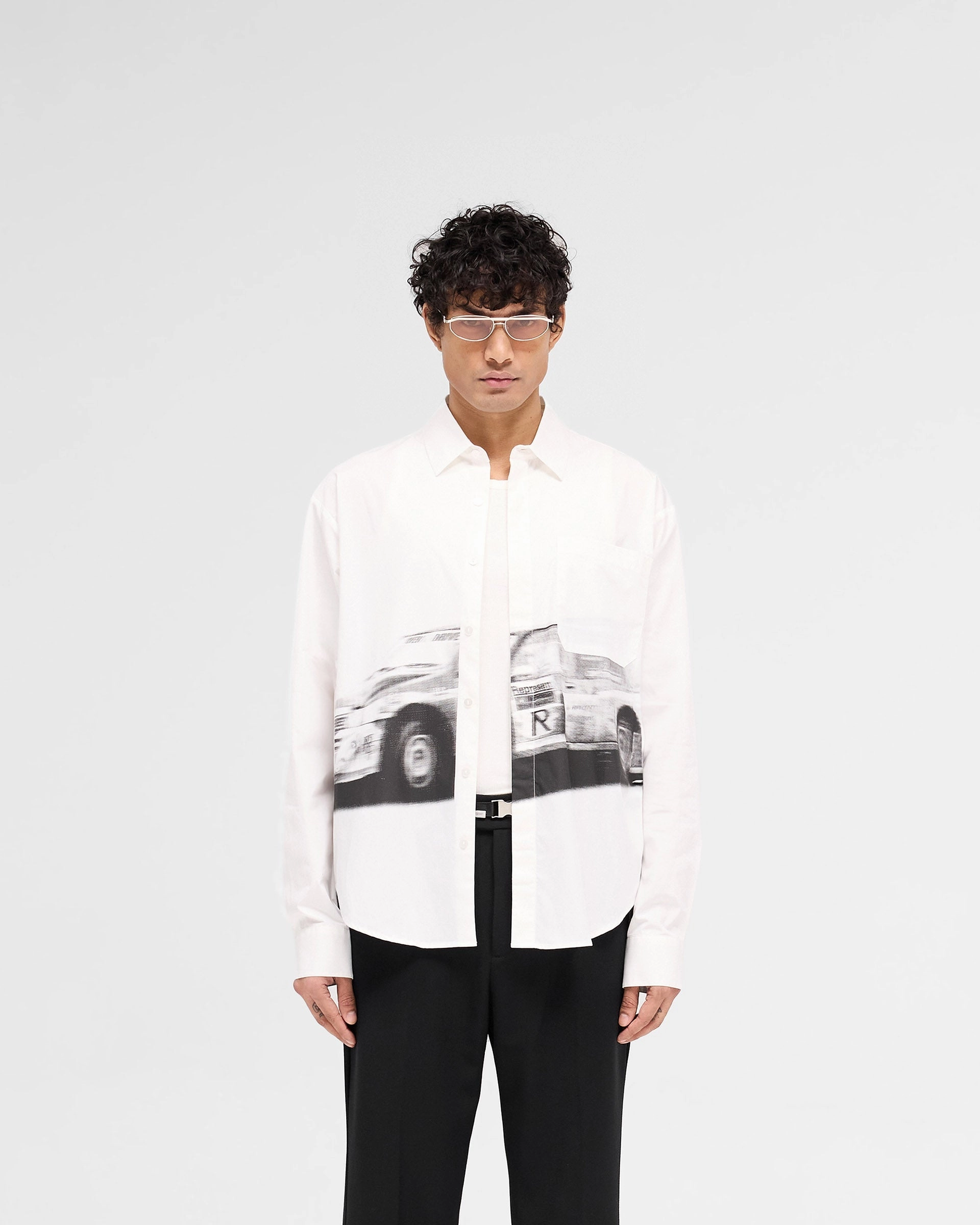 UV Protective Fabric Durable Quality Raceway Shirt - Off White