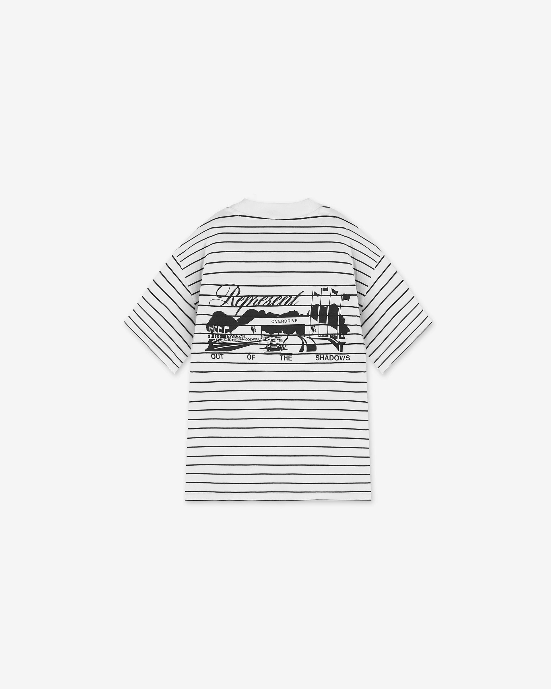 Raceway T-Shirt - Stripe Anti Pilling Finish Cozy Performance