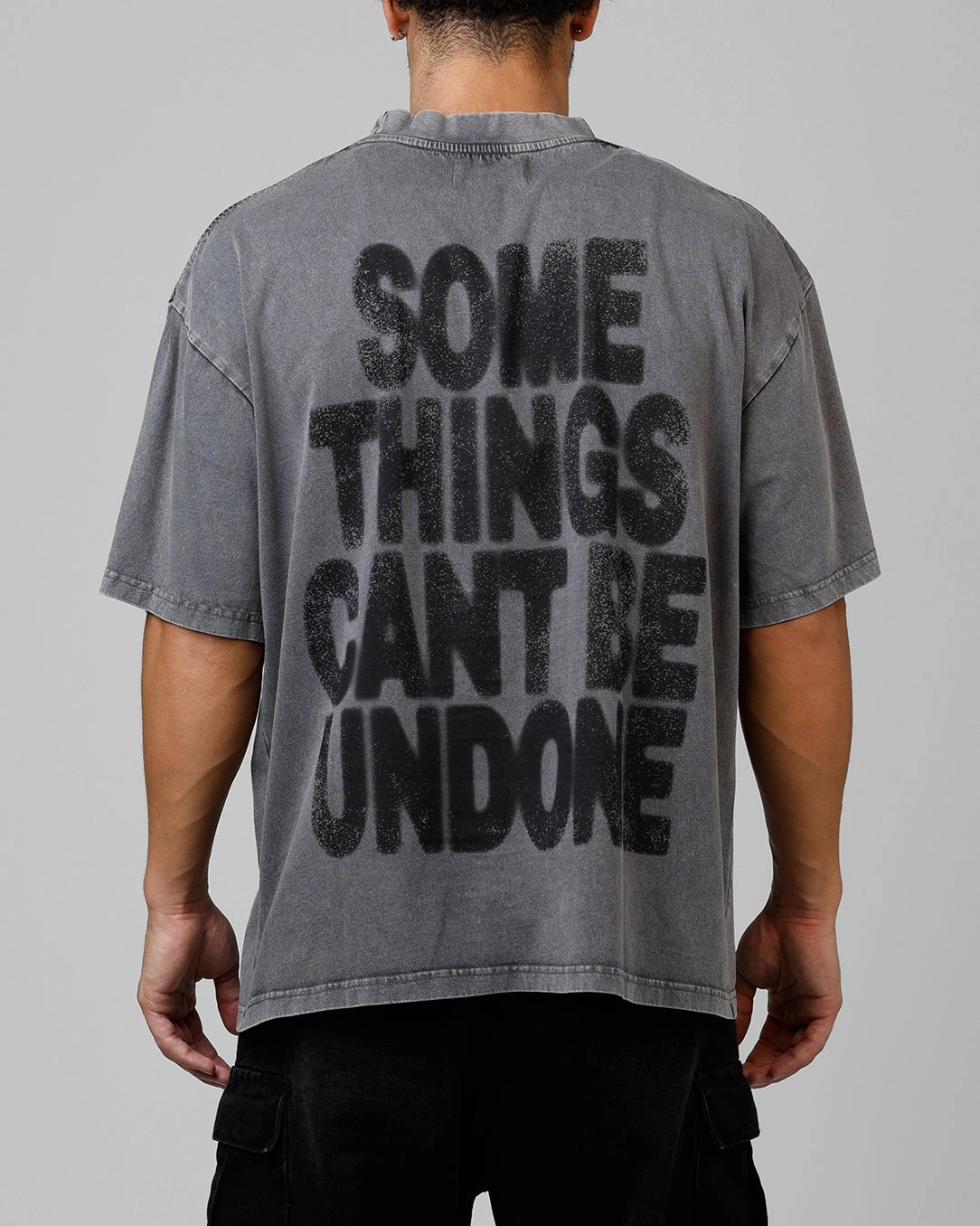 Street Style Loiter Desire T-Shirt Washed Charcoal