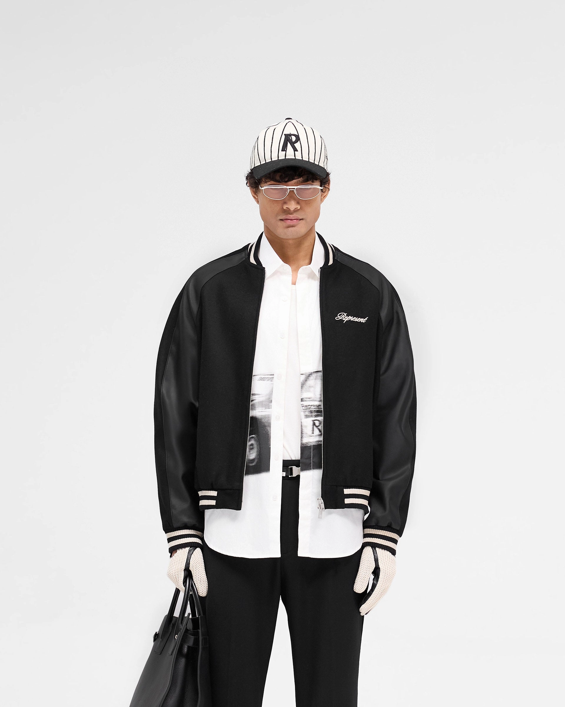 Raglan Varsity Jacket - Black Airy Layer Fit Tactical Wear