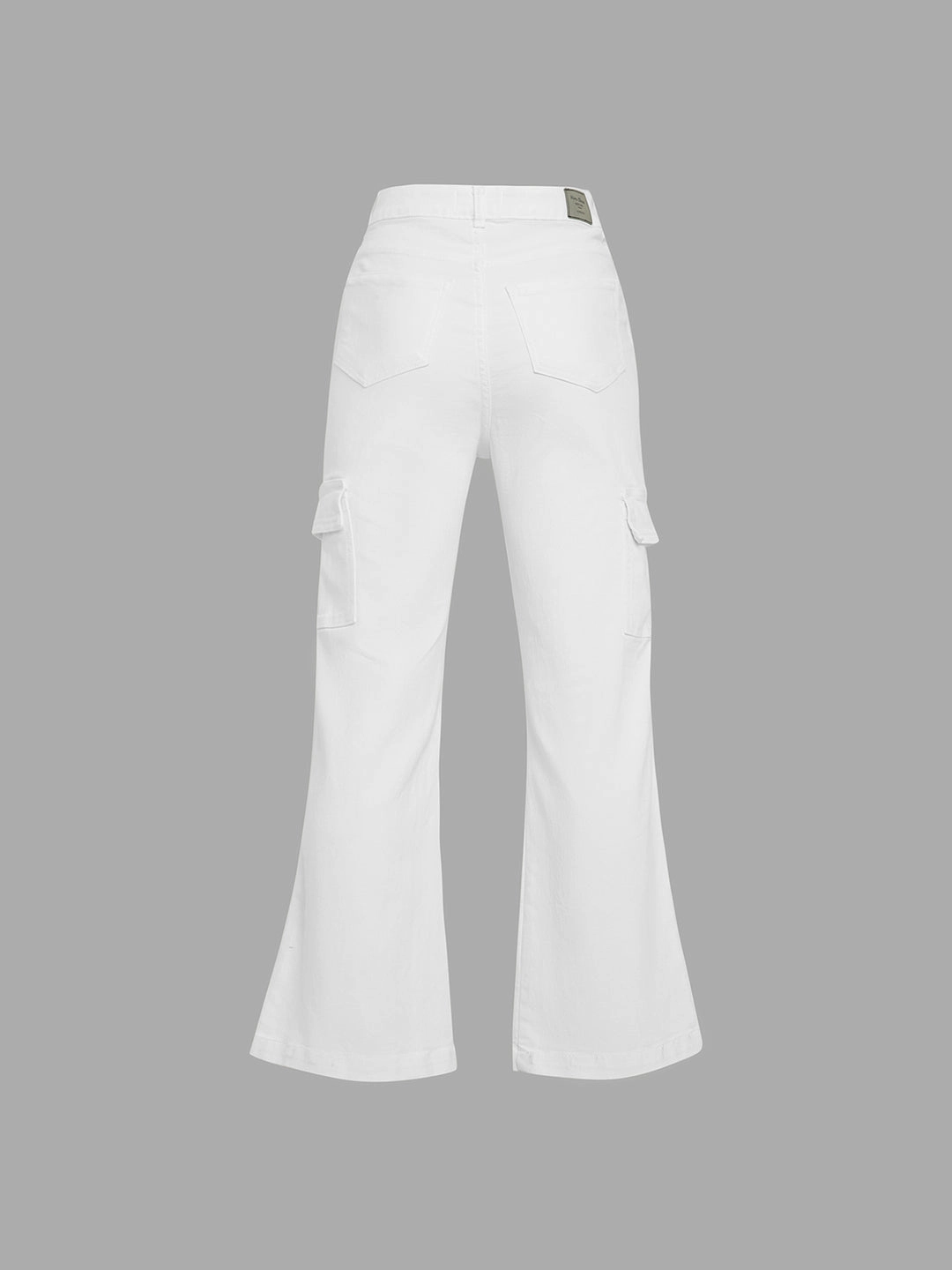 Family Style Urban Explorer Youth Style 24/7 Comfort White Wide-Leg High-Rise Stretchable Denim Jeans