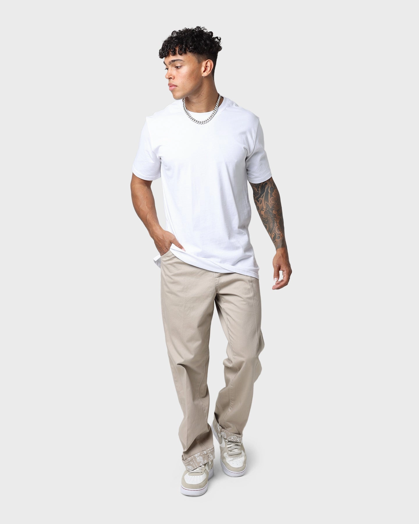 Carre Bandana Ultra Relaxed Chino Pants Stone Air Comfort Core Flex