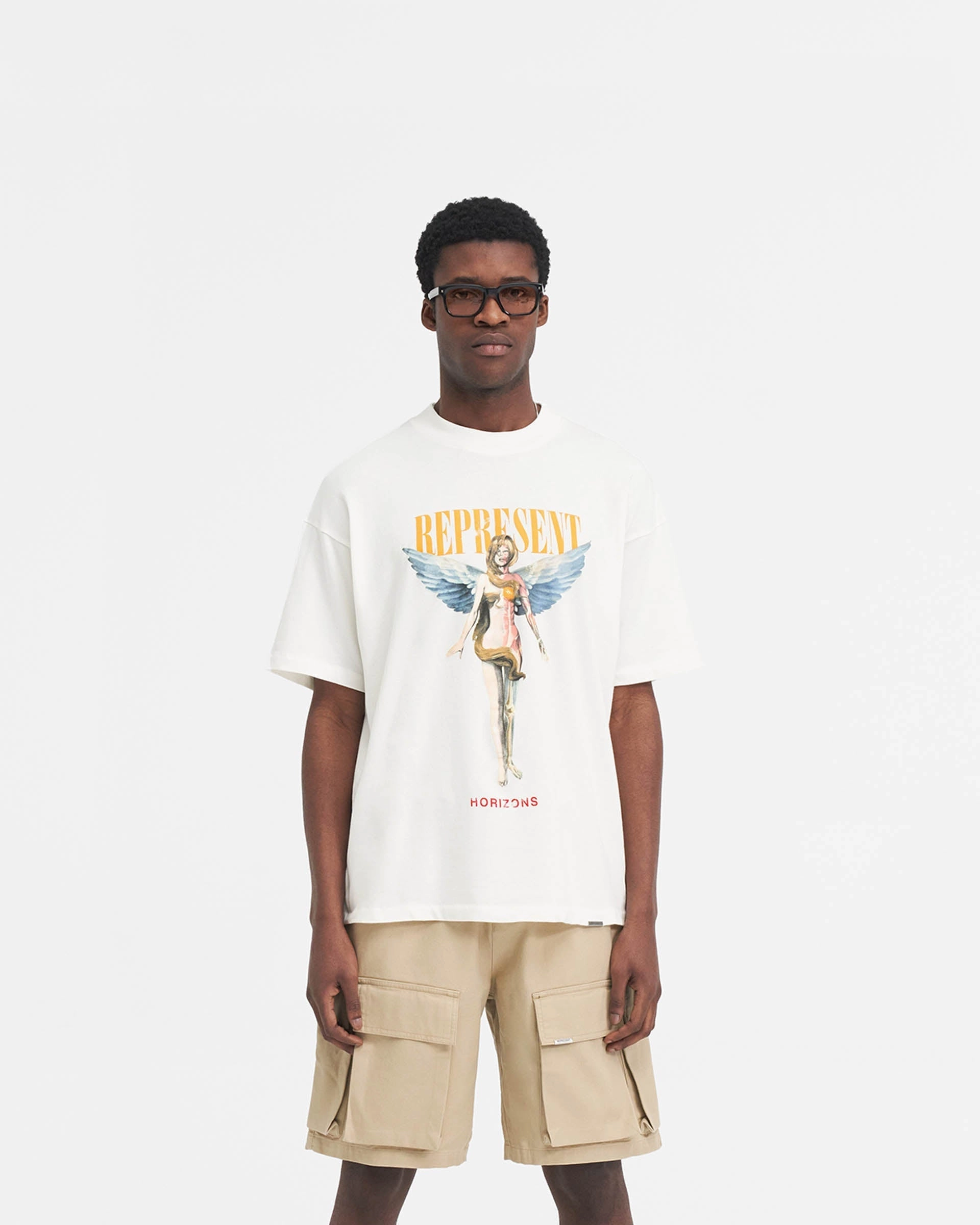 Reborn T-Shirt - Flat White Flexible Waist Stylish Fit