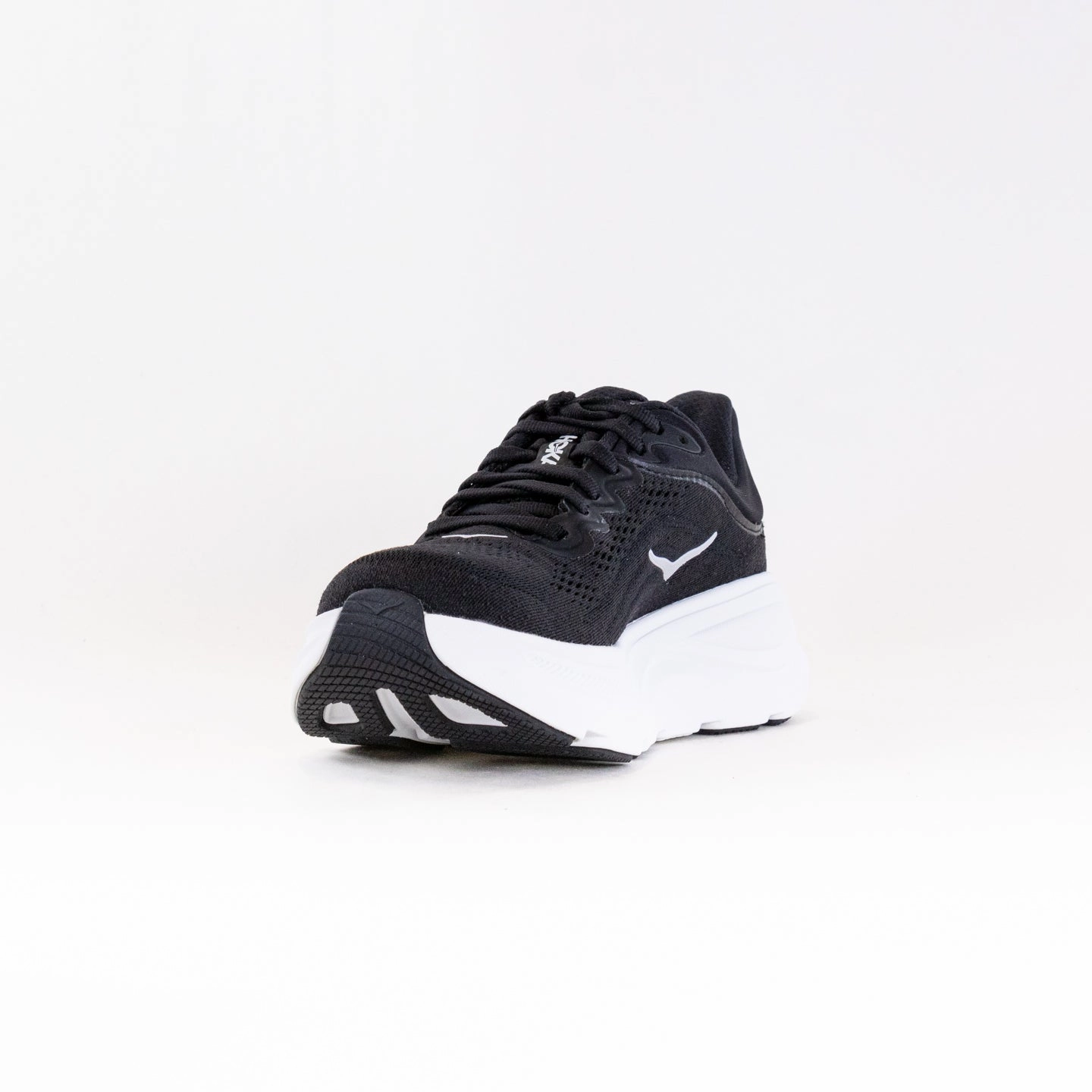 Hoka Bondi 9 Wide (Women's) - Black/White Rough Outdoor Adaptability