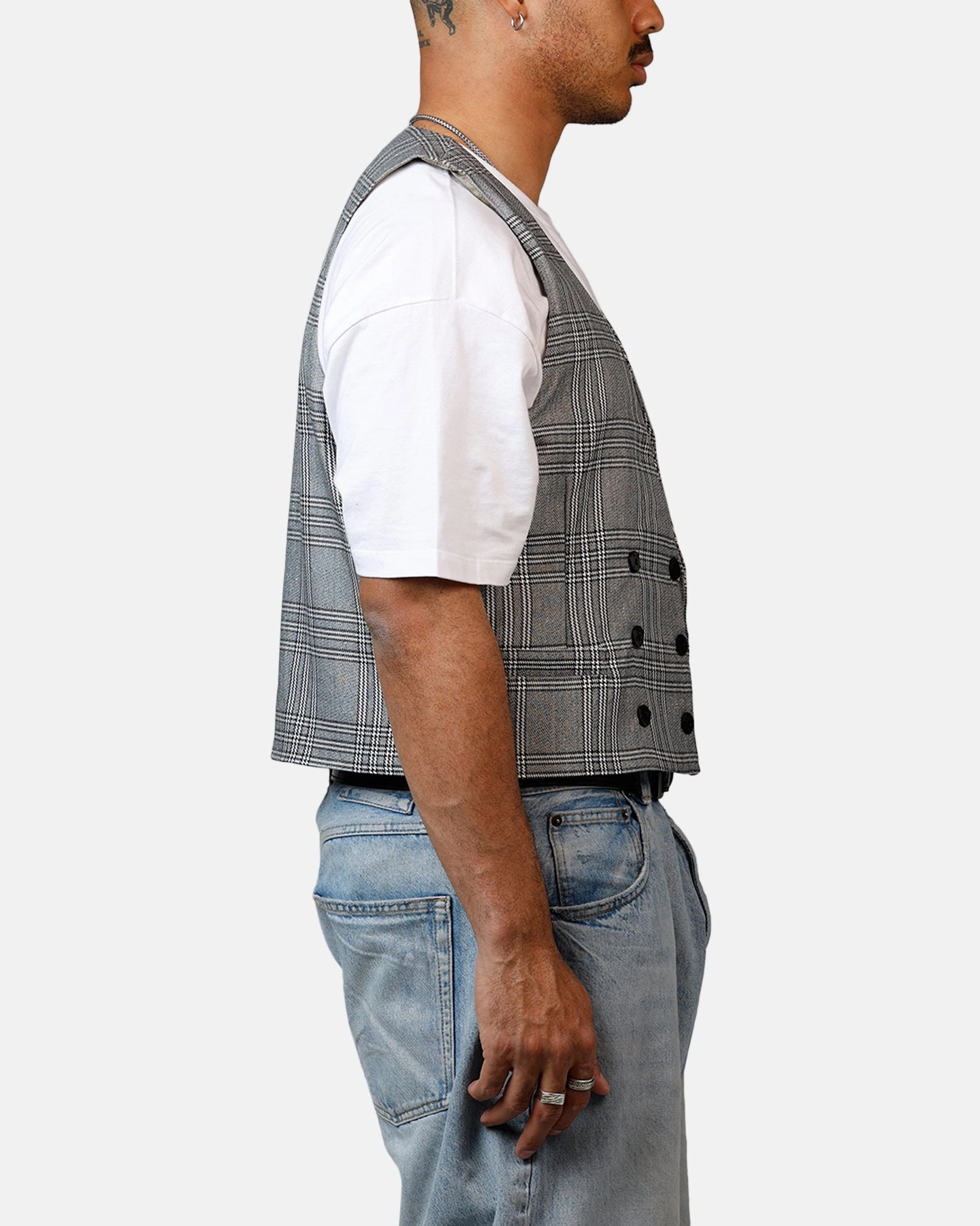MNML Played Suit Vest Black/Grey Durable Reinforced Elbow Patches Airflow Vents