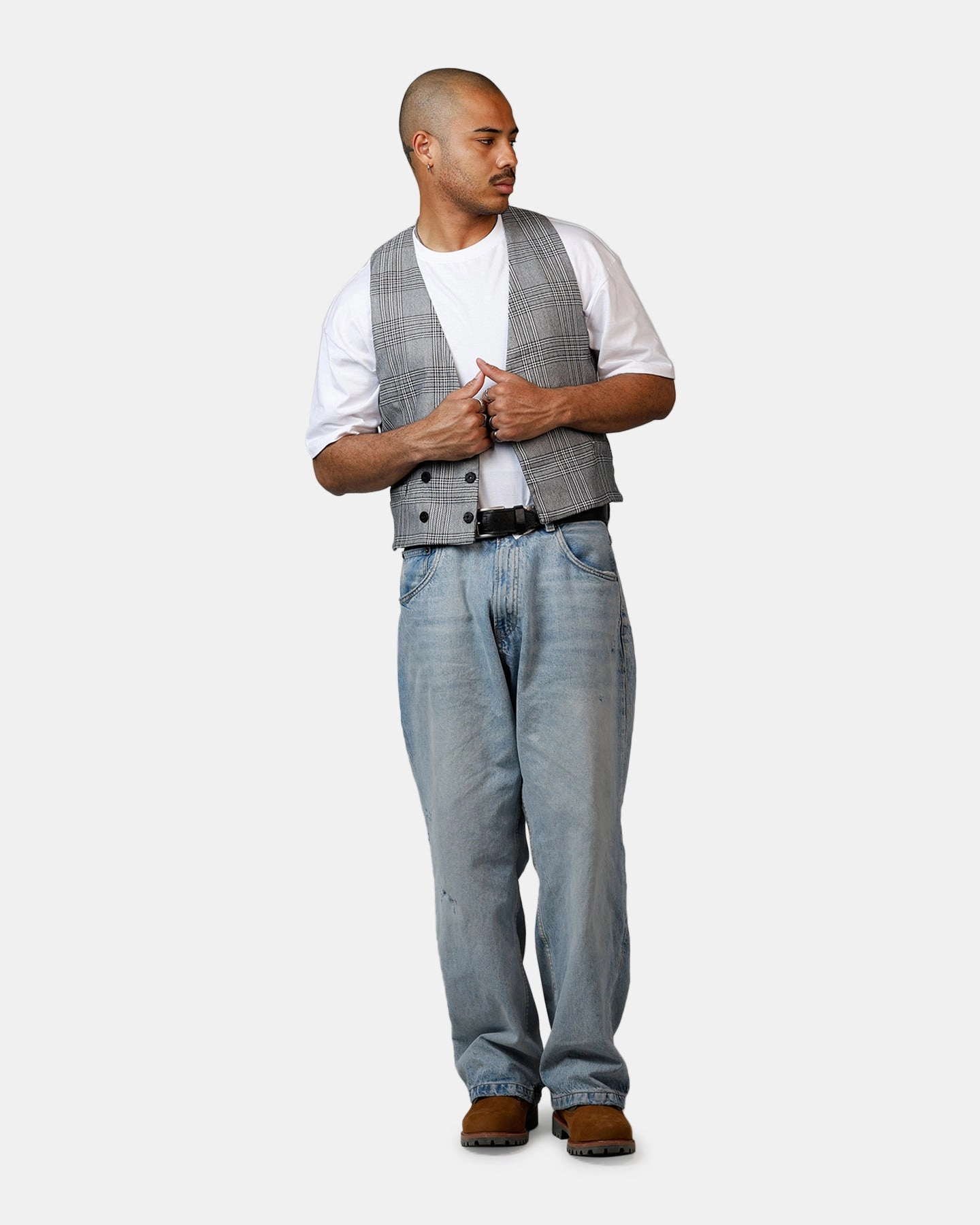 MNML Played Suit Vest Black/Grey Snag Free Fabric