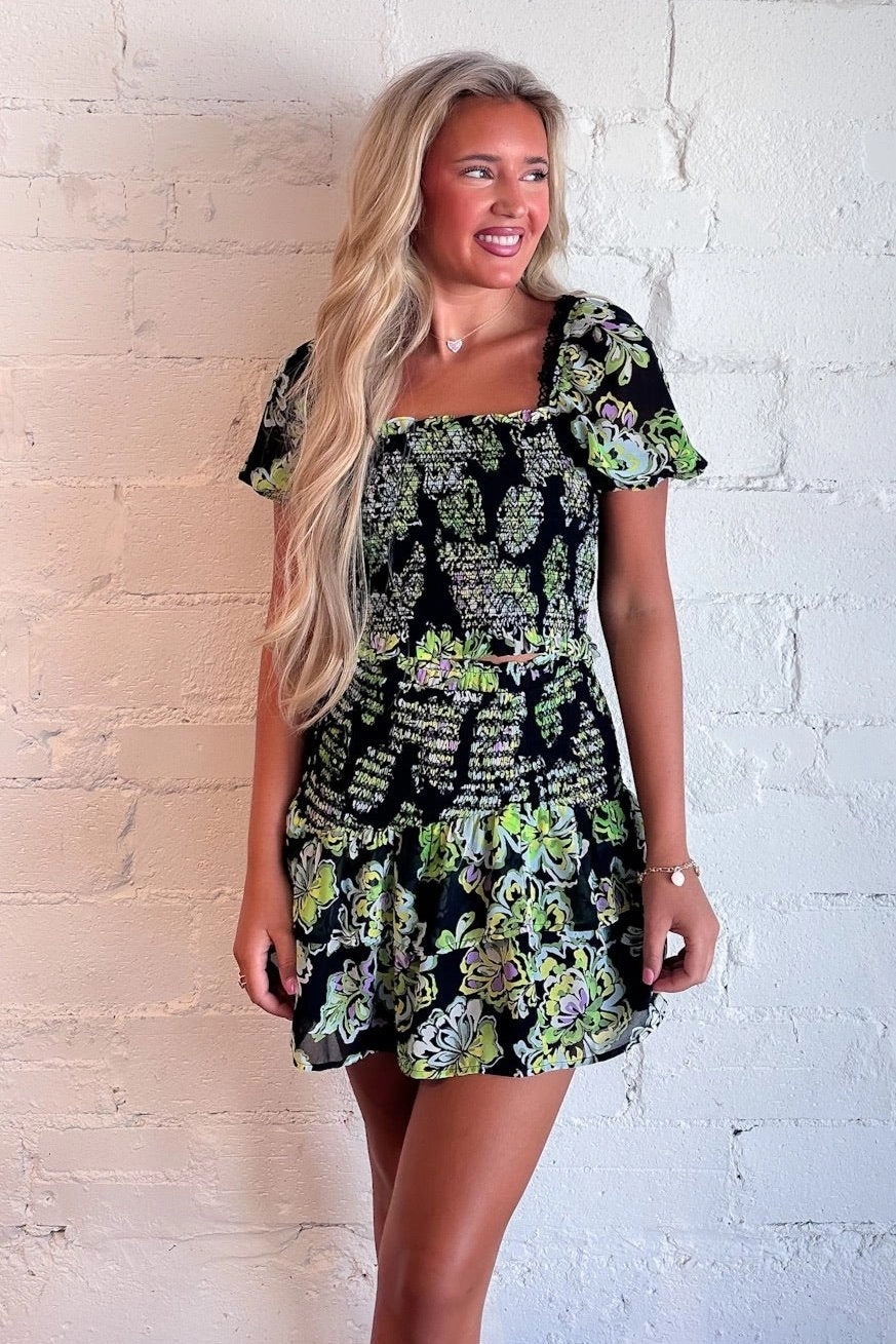 Reese Smocked Skirt Ultra Soft Lining Workwear