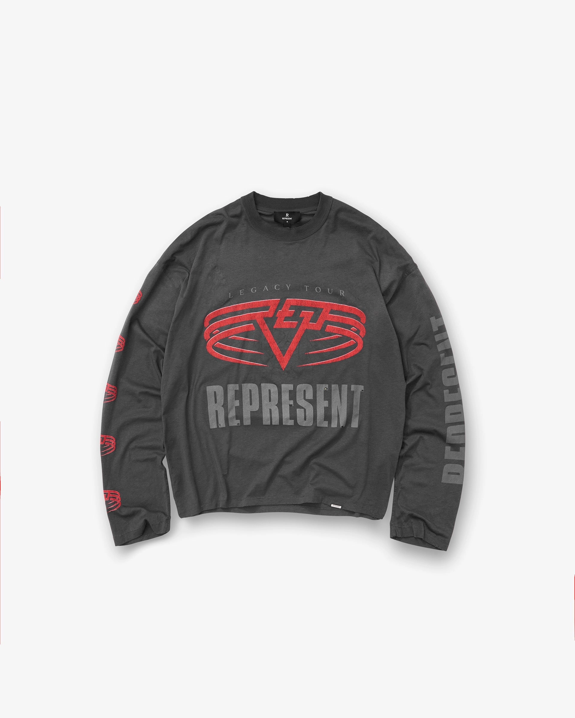 Reversible Living Legacy Tour Long Sleeve T-Shirt - Sun Fade Grey AntiPilling Treatment