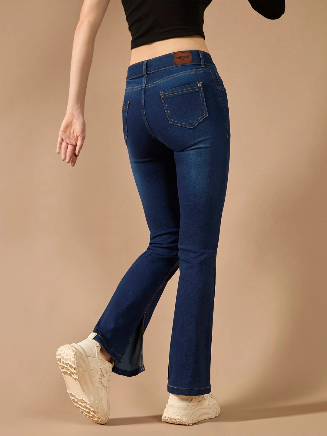 24/7 Comfort CHASEstretch? Blue Bootcut Mid-Rise Stretchable Denim Jeans Layer Ready