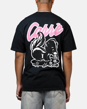 Carre Pepe Heavyweight T-Shirt Black Acidwash NonRestrictiveCut anti static coating