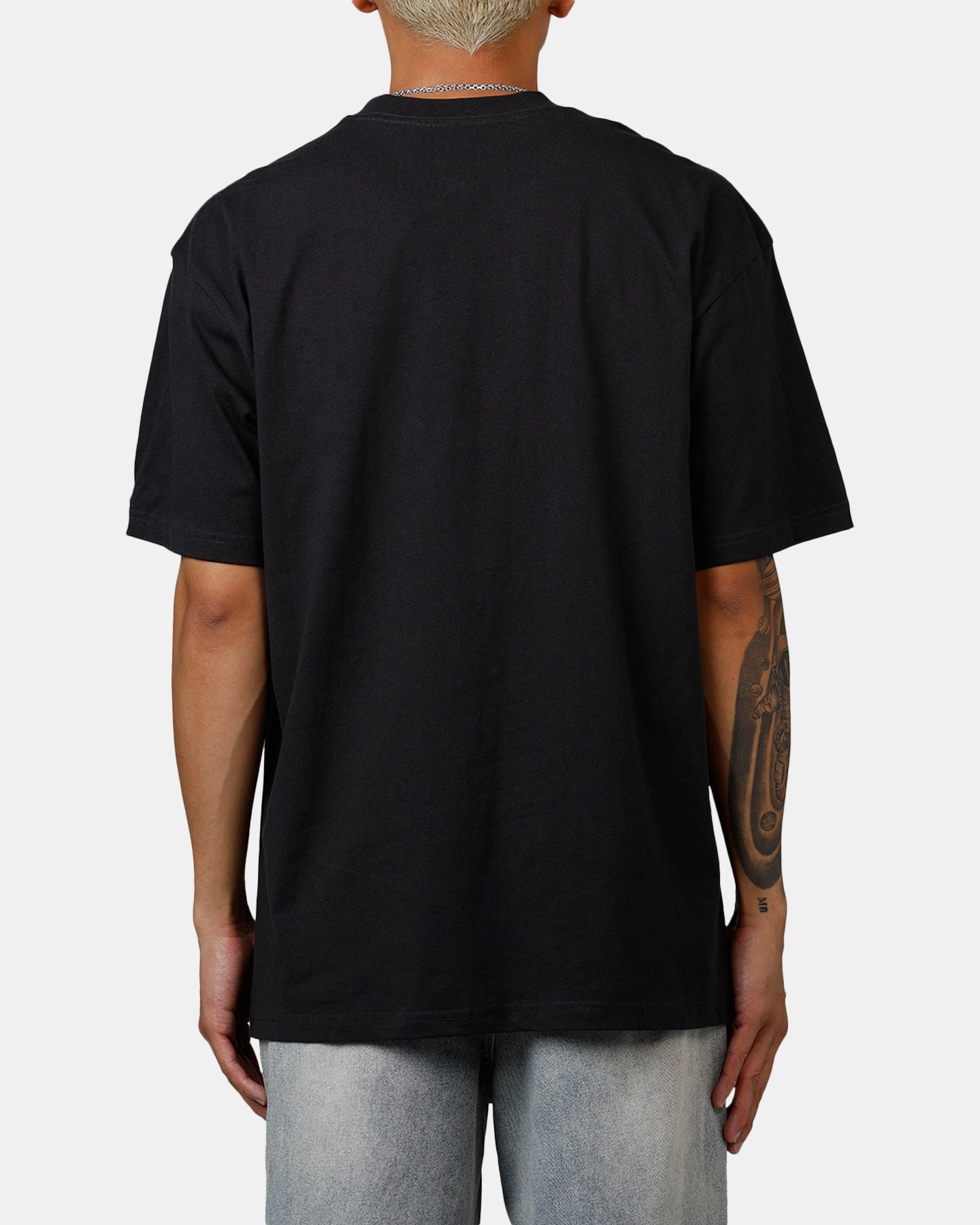 Mitchell & Ness Chicago Bulls On Fire T-Shirt Faded Black MicrofiberBlend