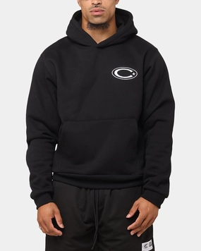 Comfortable Cut Durable Chainstitch Carre Graffiti Hoodie Black