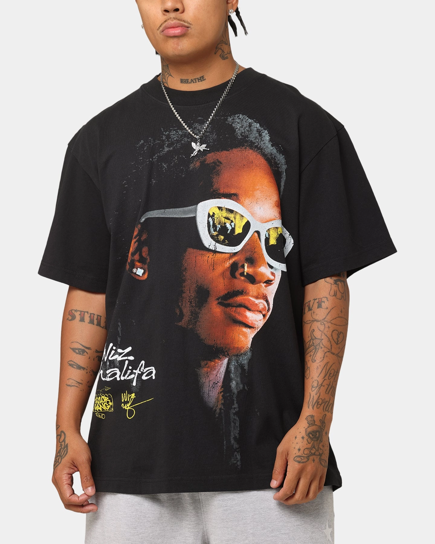 UltraSoftLining ID Supply Wiz Khalifa Taylor Gang Vision T-Shirt Black