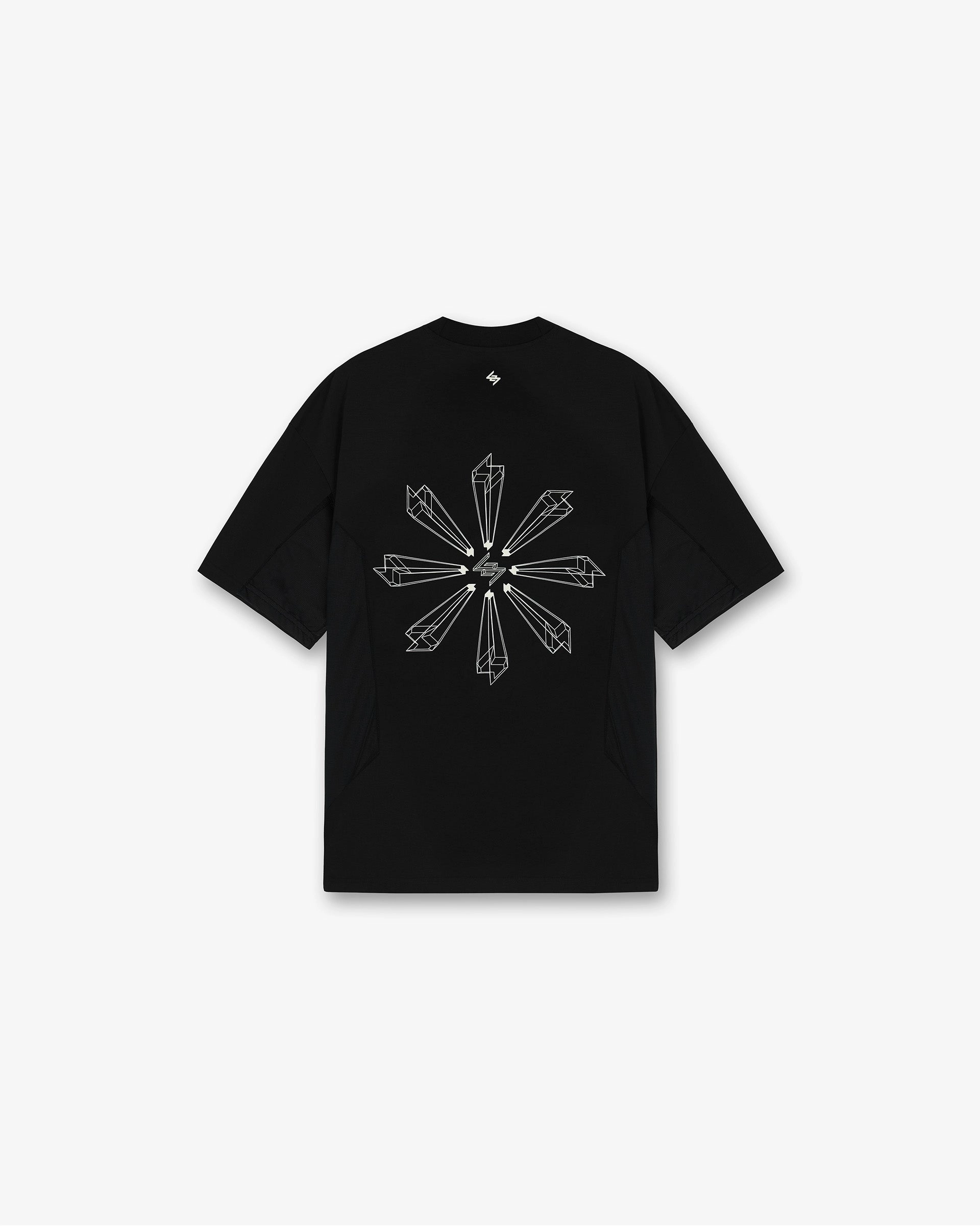 247 Uprising Oversized T-Shirt - Black Printed uniqueness