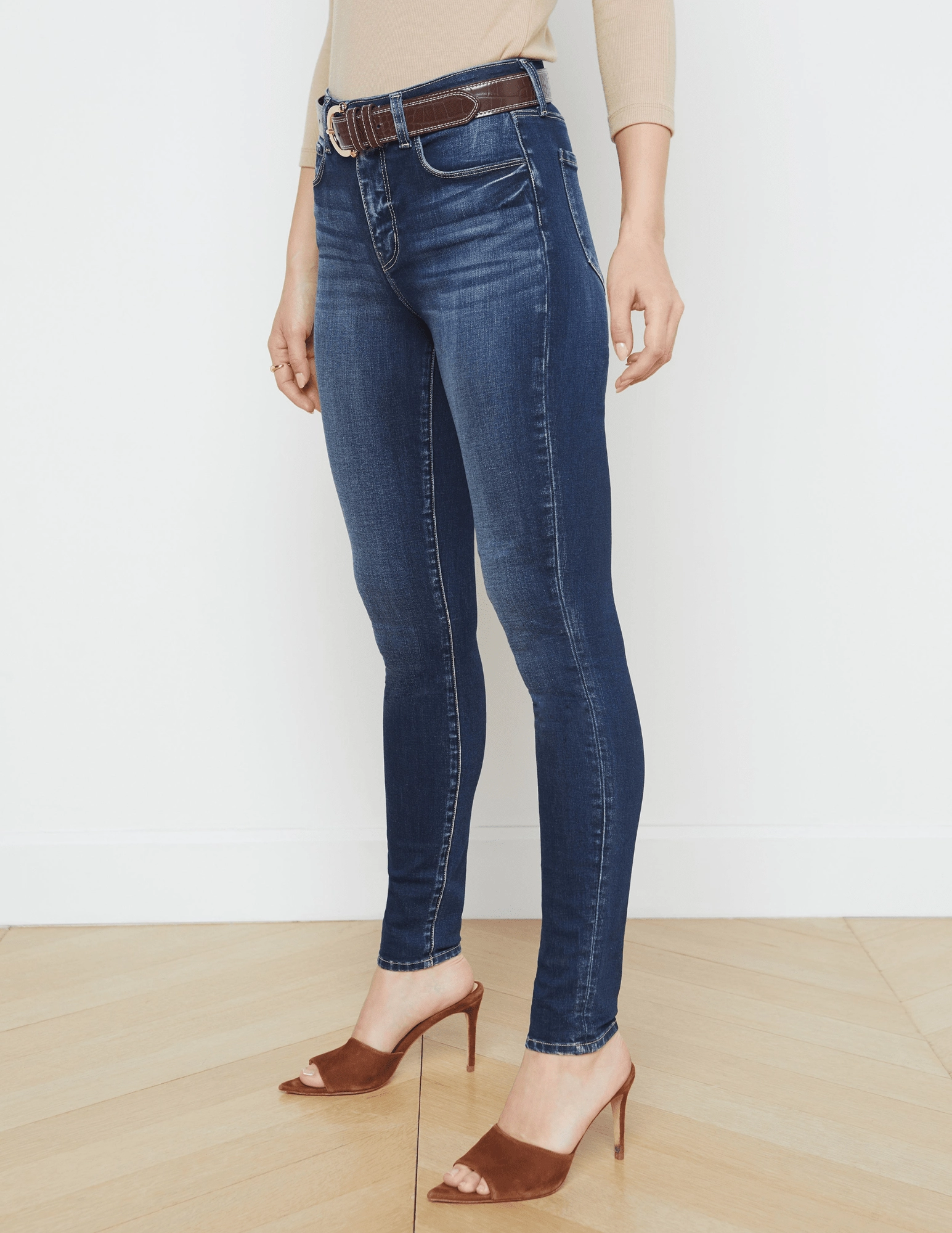 Casual Friday Elegant Casual Clean Base L??AGENCE Marguerite High Rise Jeans in Columbia