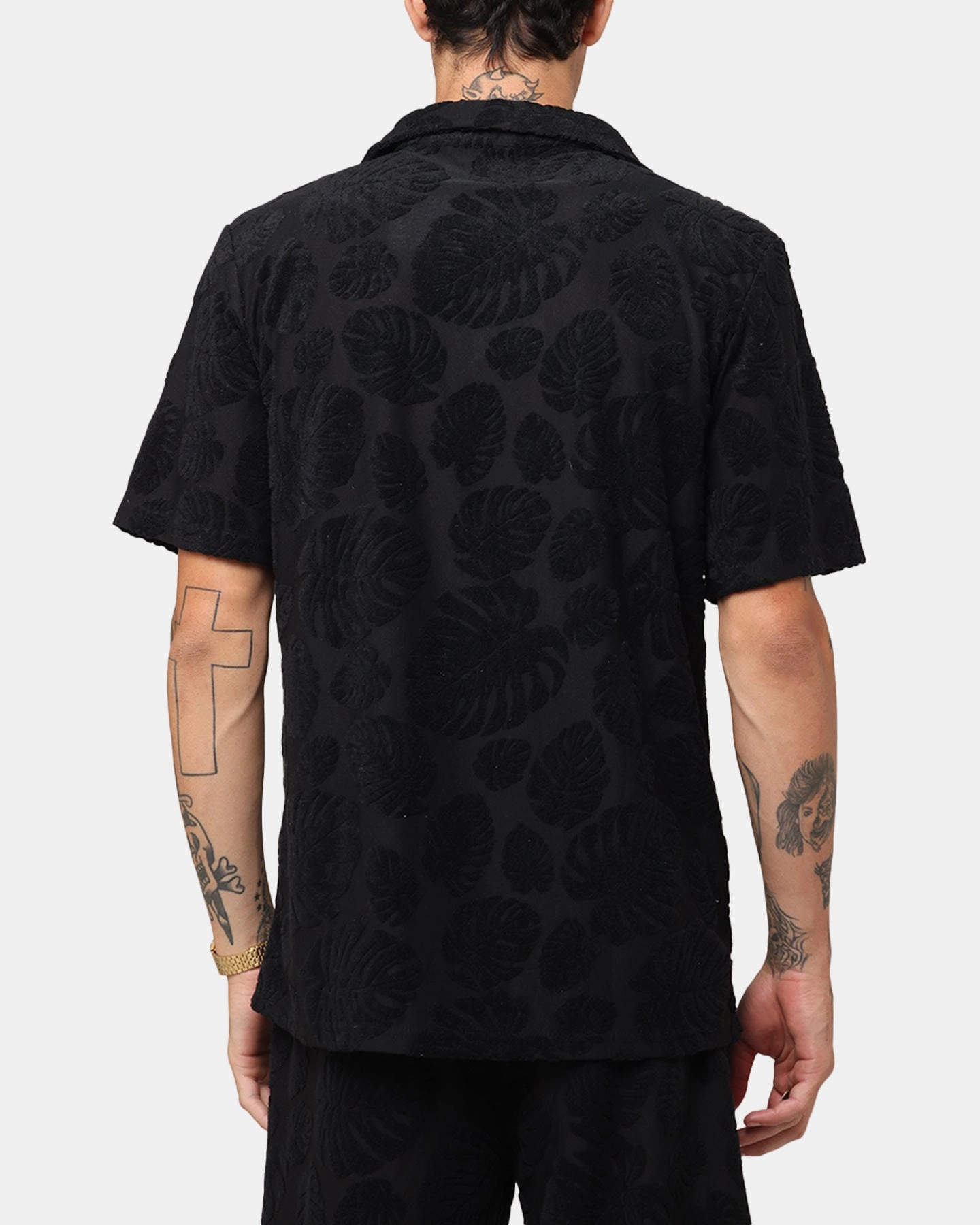 HighElasticity Thread SeamlessDesign XXIII Dark Amazon Button Up Shirt Black
