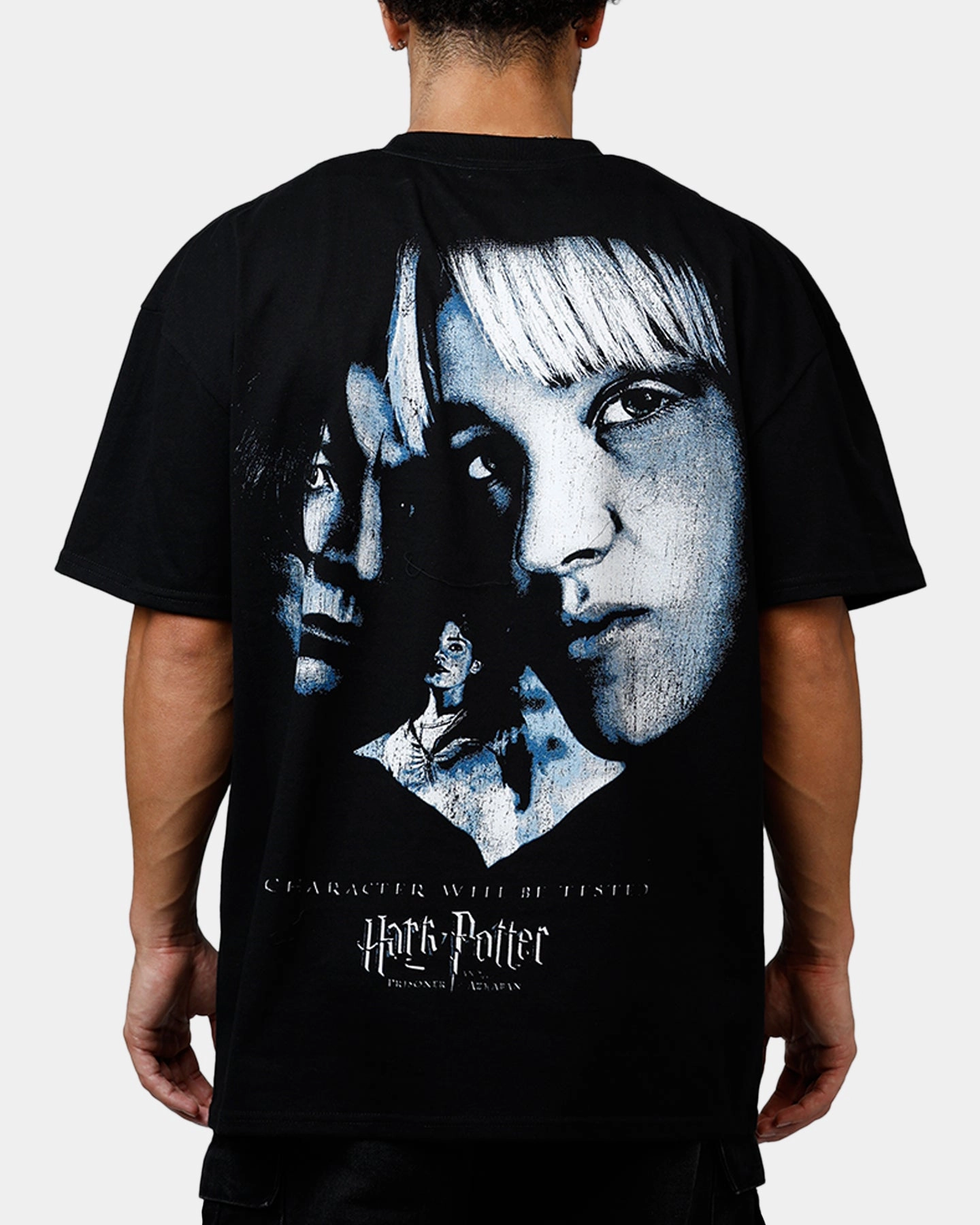Unstructured Fit Durable Fiber Blend Goat Crew X Harry Potter Snape Poster Heavyweight T-Shirt Black