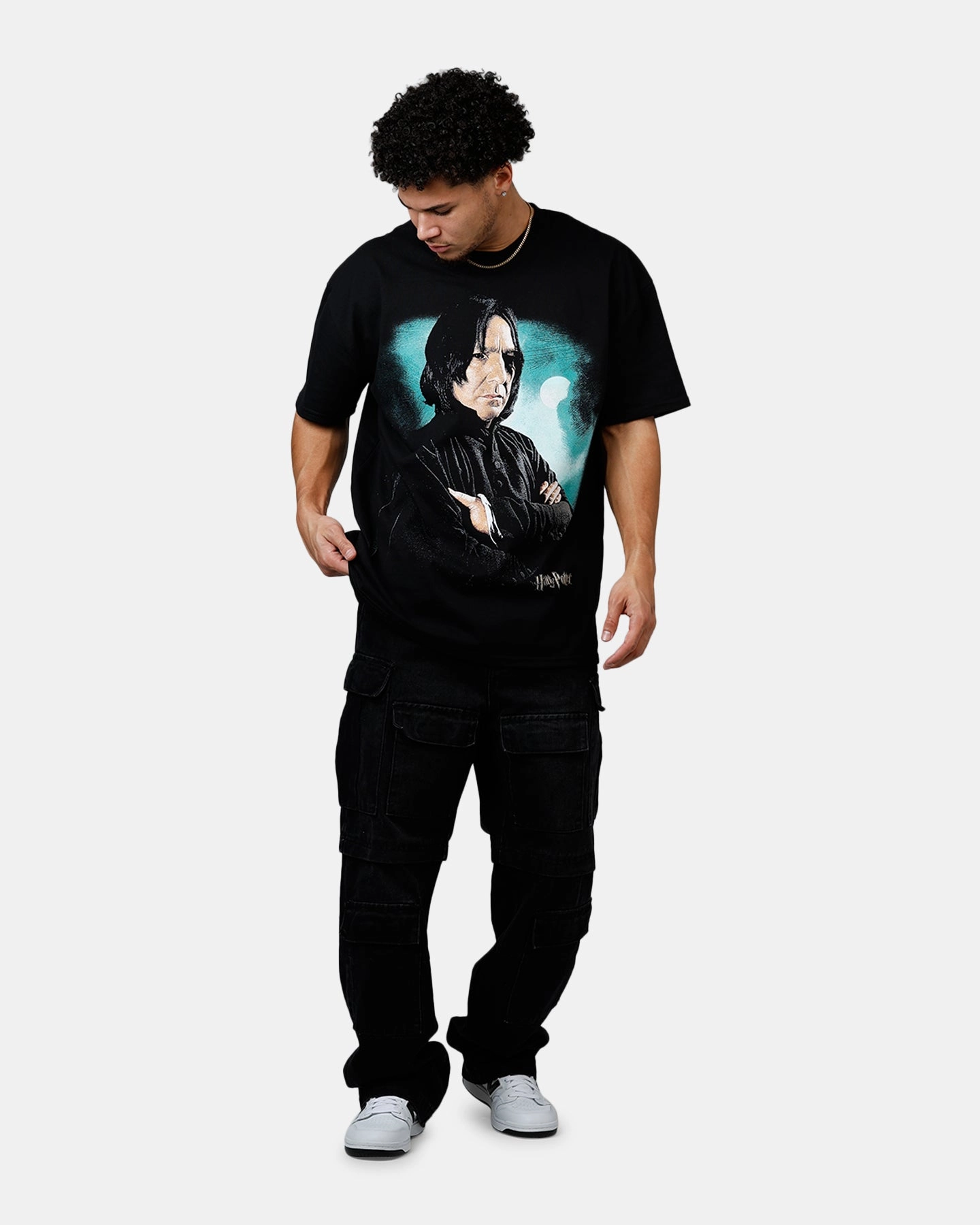 Goat Crew X Harry Potter Snape Poster Heavyweight T-Shirt Black AbrasionResistant Finish