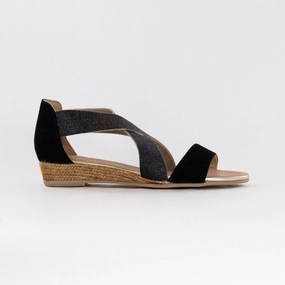 Eric Michael Mia Sandal (Women's) - Black Multi Strap