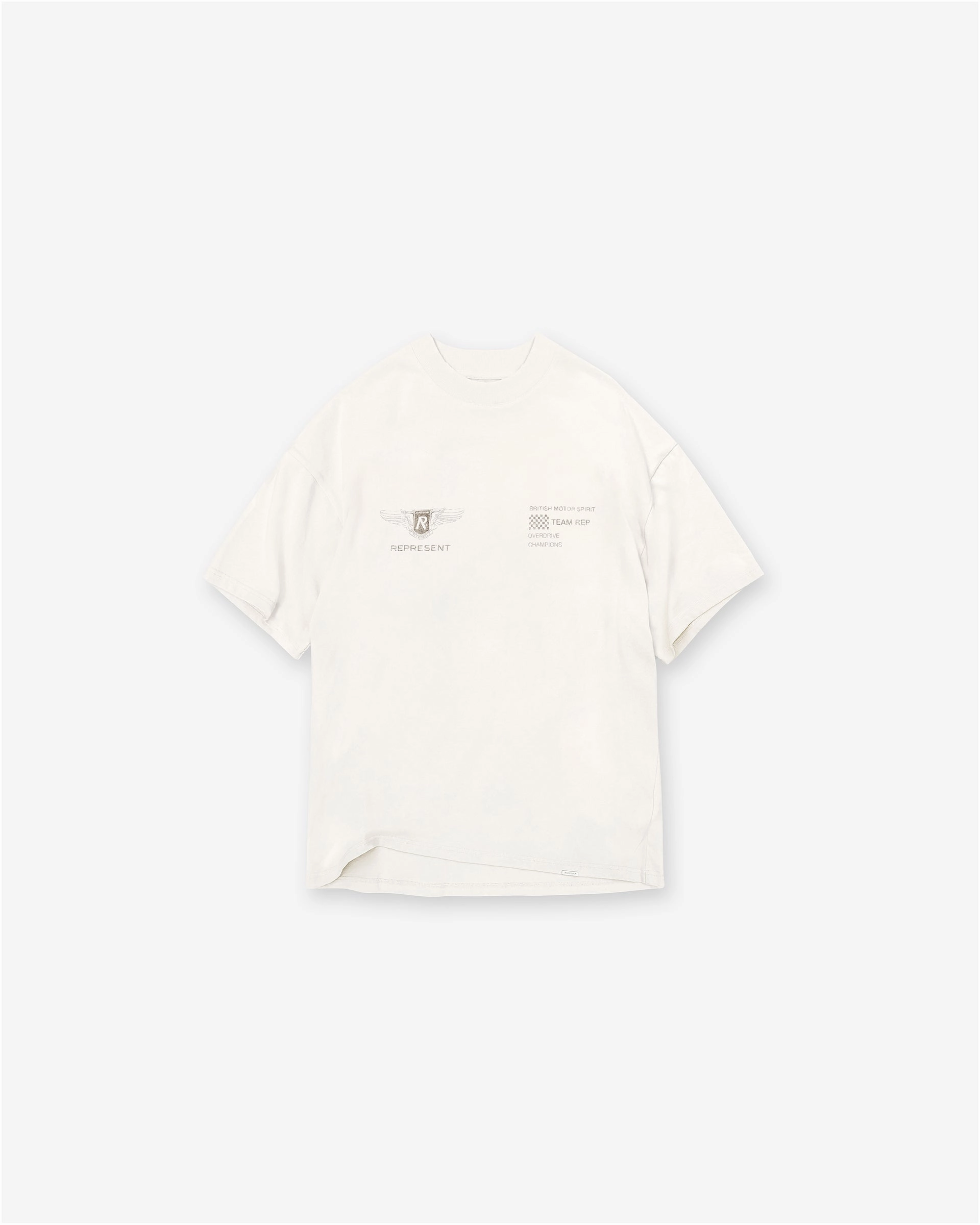 Team Rep T-Shirt - Flat White Recycled Polyester Blend Glossy Look